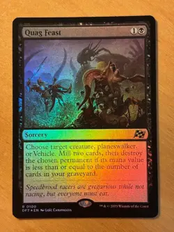 Magic the Gathering MTG Quag Feast Foil Aetherdrift NM - Image 1