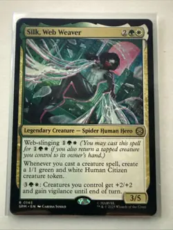 MTG Silk, Web Weaver 0145 Regular Marvel's Spider-Man NM SPM - Image 1