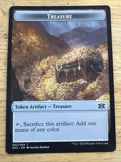 BOAR // TREASURE DOUBLE-SIDED TOKEN Double Masters 2022 #15//22 2X2(NM+)(MTG) - Image 2
