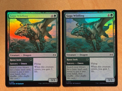 Magic the Gathering MTG 1x Sagu Wildling Foil Tarkir Dragonstorm NM - Image 1