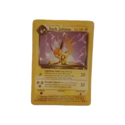 Dark Jolteon 38/82 Team Rocket Regular LP Pokemon non Holo sleep slight bend - Image 1