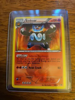 POKEMON BW Next Destinies Shiny Emboar 100/99 Secret Rare - Image 1