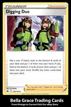 Digging Duo #126/159 Crown Zenith Pokemon Uncommon - Image 1