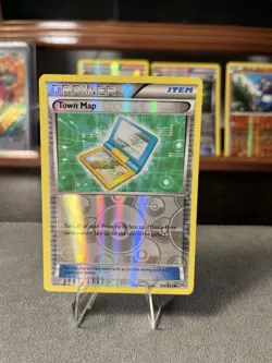 Pokemon Rare - Town Map 150/162 Breakthrough Reverse Holo - NM - $1.00 Shipping! - Image 1