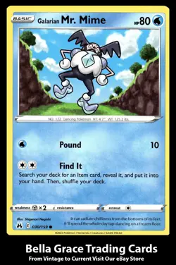 Galarian Mr. Mime #030/159 Crown Zenith Pokemon Common - Image 1