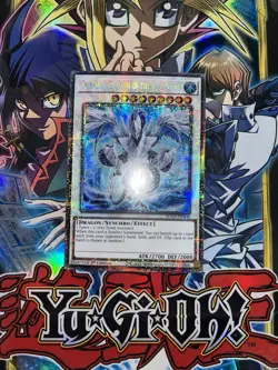 Yugioh Card - Trishula Dragon Of The Ice Barrier BLVO-EN100 Starlight Rare 1st - Image 1