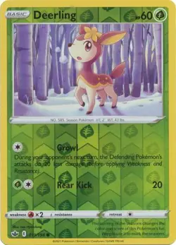 Deerling 11/198 Reverse Holo | Chilling Reign | Pokemon Card - Image 1