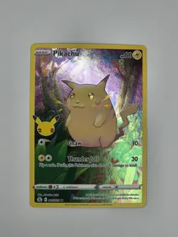 Pokemon TCG Celebrations Pikachu Holo Card 005/025 25th Anniversary NM - Image 1