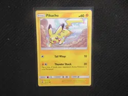 Pikachu Burning Shadows Pokemon Card LP - Image 1