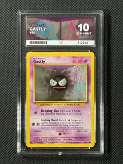 ACE 10 Gastly 050/102 Regular Pokemon Card Base Set WOTC Common GEM MINT - Image 1