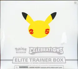 SWSH Celebrations SEALED(2 Tears) Elite Trainer Box (10 Packs of Pokemon Cards) - Image 1
