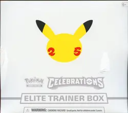 SWSH Celebrations SEALED(2 Tears) Elite Trainer Box (10 Packs of Pokemon Cards) - Image 2