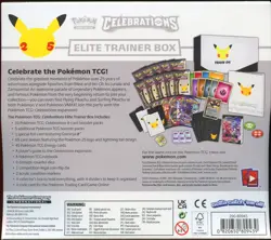 SWSH Celebrations SEALED(2 Tears) Elite Trainer Box (10 Packs of Pokemon Cards) - Image 4
