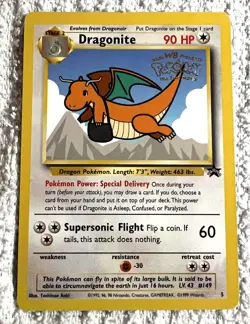 Pokemon DRAGONITE Black Star Promo Pokemon The First Movie #5 Card Not Played - Image 1