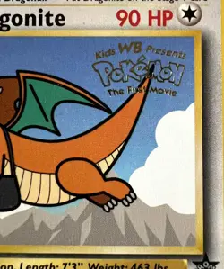 Pokemon DRAGONITE Black Star Promo Pokemon The First Movie #5 Card Not Played - Image 2