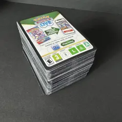 200x 2025 Pokemon TCG Live Mixed Booster Pack Code Cards, Free Shipping - Image 1