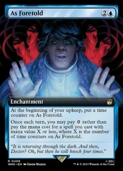 1 x As Foretold - Extended Art - Universes Beyond: Doctor Who - NM-Mint - MTG - Image 1