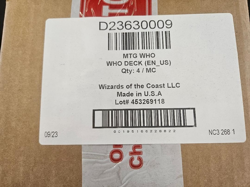 Set of 4 - 1 of Each - Doctor Who Commander Decks MTG- Factory Sealed-FREEship - Image 1