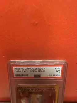 2001 Pokemon Japanese Neo 4 Dark Typhlosion Holo PSA 7 NM #157! Free Shipping! - Image 3