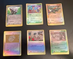 Lot of *6* 2003 Pokemon/EX sandstorm *REV HOLOS* #27,38,41,49,80,90 **NM** - Image 1