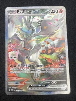 Reshiram ex 166/086 Sv: White Flare Holo Pokemon TCG Near Mint NM SIR - Image 1