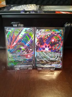 Eternatus V & Eternatus VMAX SWSH044 & SWSH045 Black Star Promo NM Pokemon - Image 1