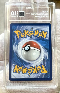 2023 Pokemon S&V Paldea Evolved ETB - Pikachu Black Star Promo #027 TAG 10 - PSA - Image 3