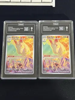 2025 POKEMON DRI EN-DESTINED RIVALS ILLUSTRATION RARE #189 RAPIDASH TAG 9 - Image 1