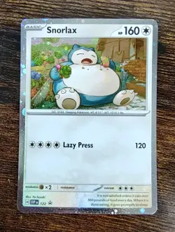 Snorlax SVP 122 Pokemon Scarlet & Violet Twilight Masquerade Cosmos Holo Promo - Image 1