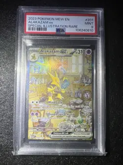 2023 Pokemon Mew EN 151 Alakazam EX 201/165 Special Illustration Rare PSA 9 - Image 2