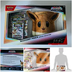 POKEMON TCG SCARLET VIOLET PRISMATIC EVOLUTIONS ACCESSORY POUCH - Image 1