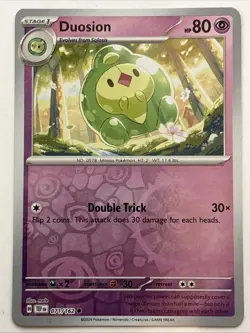 Pokemon TCG Temporal Forces Duosion Reverse Holofoil 071/162 NM - Image 1