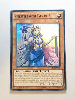 Priestess with Eyes of Blue SHVI-EN098 Super Rare - 1st Ed - LP - Image 1
