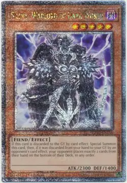 Yugioh! Sillva, Warlord of Dark World - RA03-EN158 - Quarter Century Secret Rare - Image 1