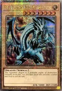 Yugioh! Blue-Eyes White Dragon - RA03-EN079 - Quarter Century Secret Rare - 1st - Image 1