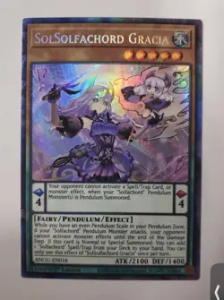 YU-GI-OH! ANGU-EN018 SolSolfachord Gracia Ancient Guardians Collector's Rare NM - Image 1