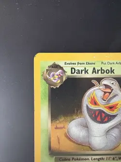Pokemon Vintage Dark Arbok Holo Rare TCG Card 2/82 WotC - Image 2