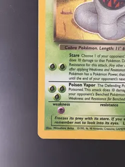 Pokemon Vintage Dark Arbok Holo Rare TCG Card 2/82 WotC - Image 5