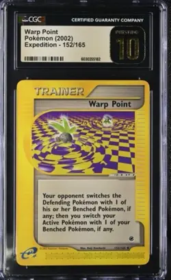Warp Point Expedition Common 152/165 Pokemon Card CGC 10 PRISTINE *POP 1* - Image 1