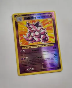 Pokemon Nidoking 45/108 Reverse Holo Rare Evolutions TCG 2016 English ENG Card - Image 1
