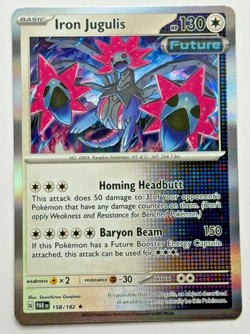 Iron Jugulis 158/182 2024 Paradox Rift Pokemon Card Holo Rare - Image 1