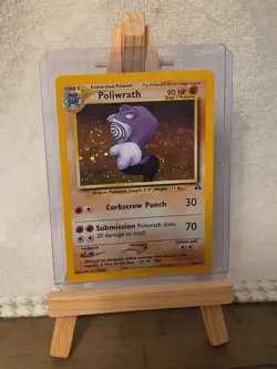 Poliwrath 9/75 Neo Discovery SWIRL Holo Rare Pokemon Card Near Mint Condition - Image 1