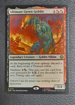 Ultimate Green Goblin #157 NM/M MTG Spiderman Magic Card Magic - Image 1