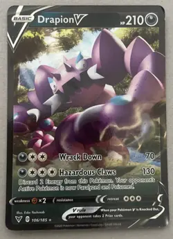 Pokemon TCG Darkrai V Rule 098/189 Astral Radiance Card - Image 1
