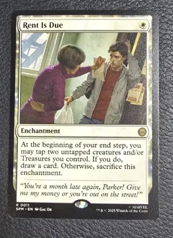 MTG Rent Is Due 11 NM Marvel's Spider-Man Regular Magic Card - Image 1