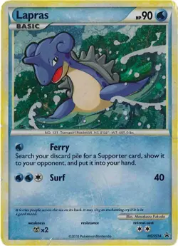 Lapras HgSS14 Heart Gold Soul Silver Promo Pokemon Card DMG - Image 1