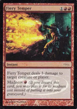 MTG - Fiery Temper - WPN Foil Promo - Magic the Gathering - Image 1