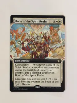 Boon of the Spirit Realm (Extended Art) Commander Masters Magic MTG - Image 1