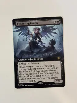 Blightwing Bandit (Extended Art) Commander: Wilds of Eldraine MTG Magic - Image 1