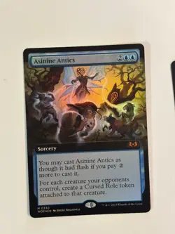Asinine Antics (Extended Art) Wilds of Eldraine Foil Magic the Gathering MTG - Image 1